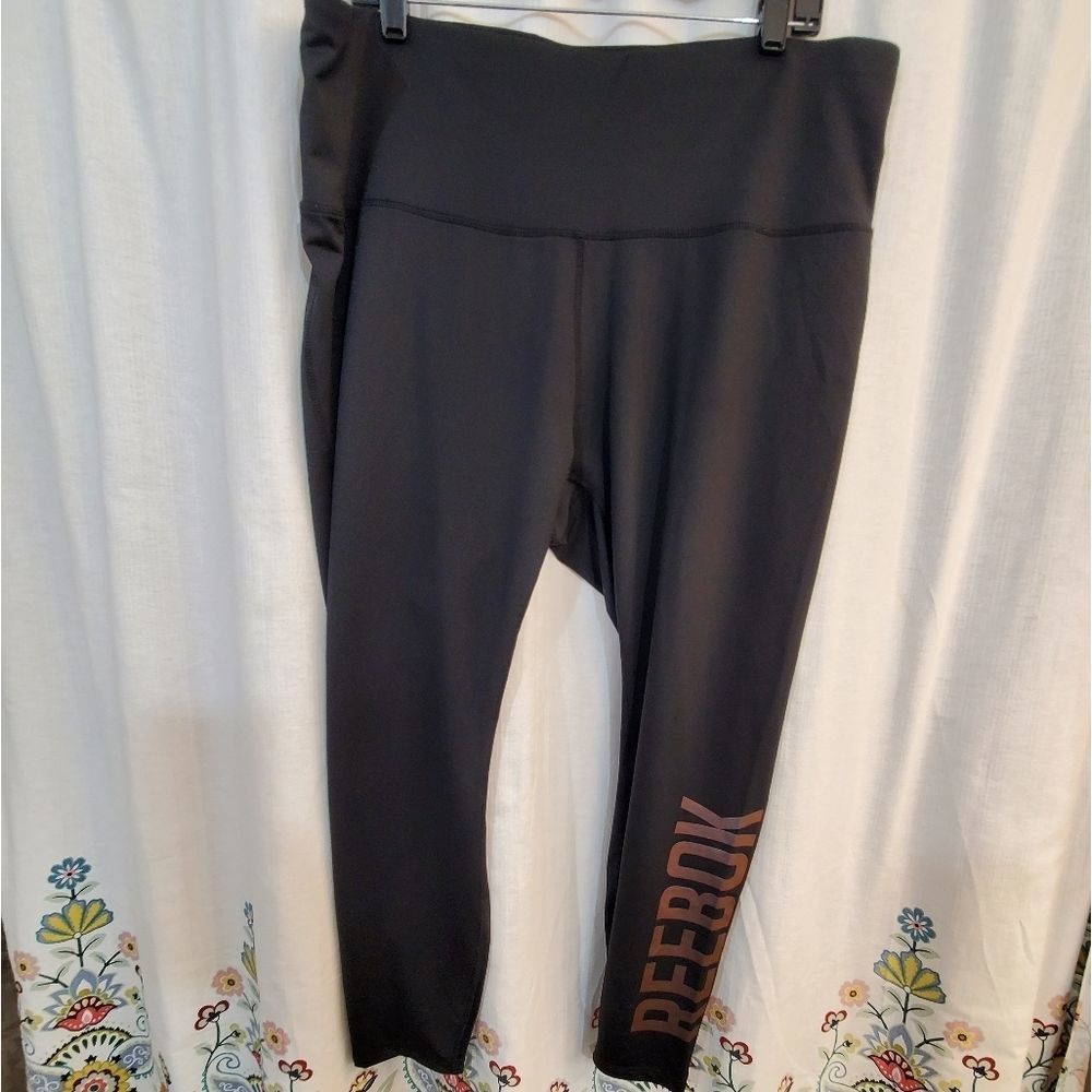 Reebok high waisted logo 7/8 leggings plus size 2X